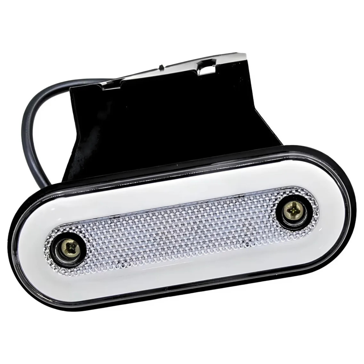 Lanterna Led Oval Branca Cristal 