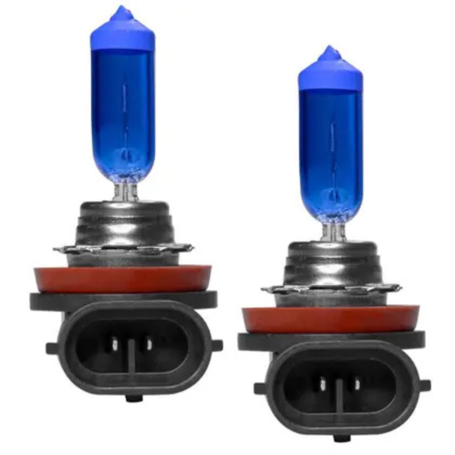 Par Lâmpadas Super Branca H11 55W 8500k Xenon 12v