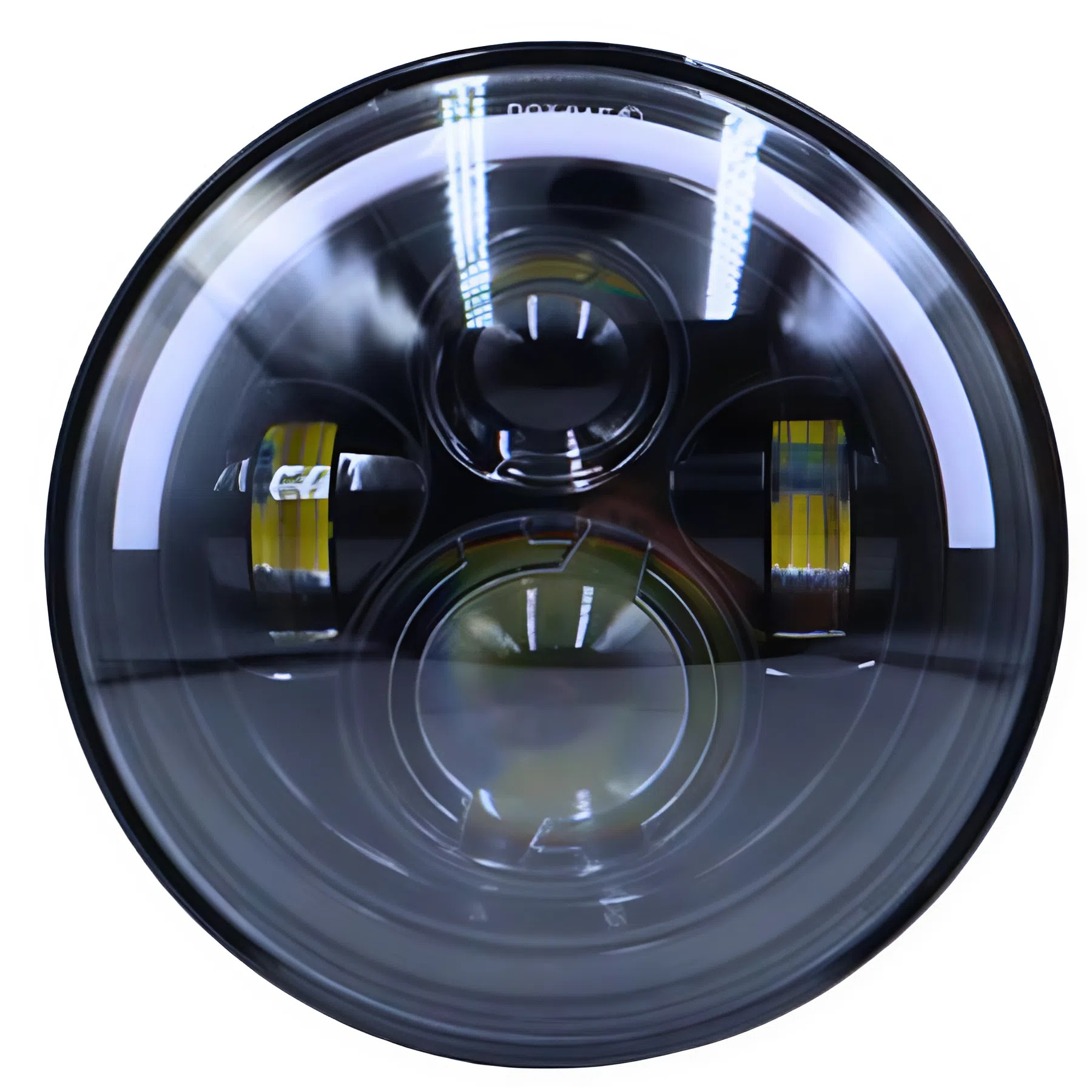 Farol Led Angel Eyes Meia Lua 7" Polegadas