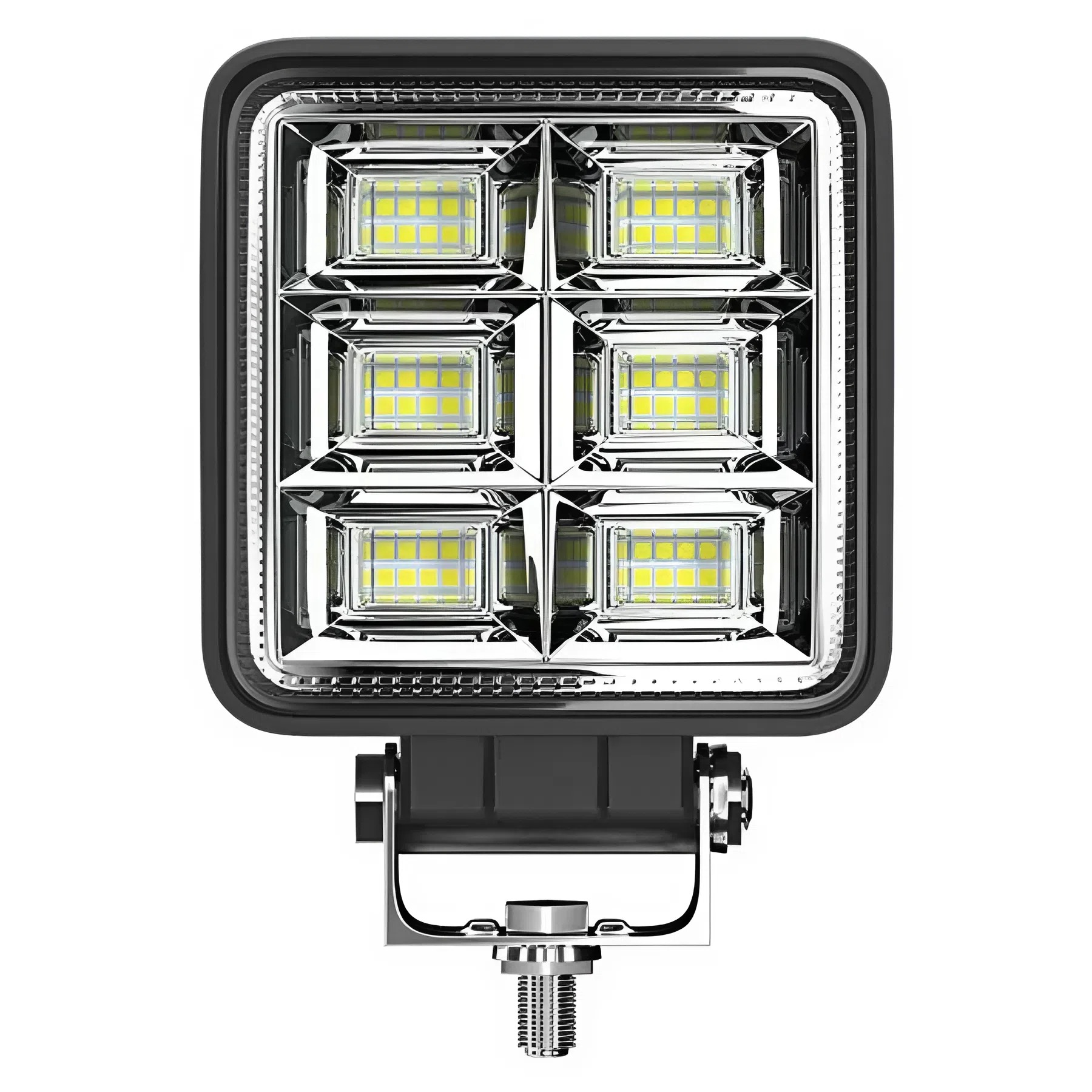 Farol Led 144w quadrado Bivolt 12v / 24v