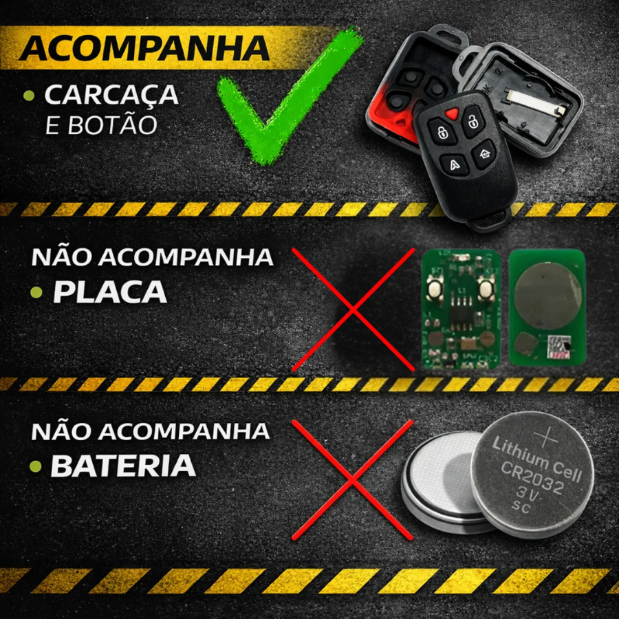 Capa Carcaça Controle Alarme Positron Px40 4 Botões