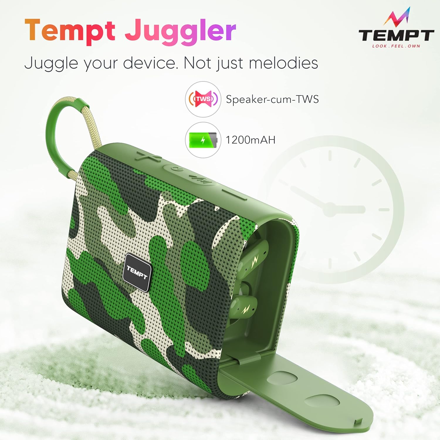 Tempt Juggler Portable Speaker Green