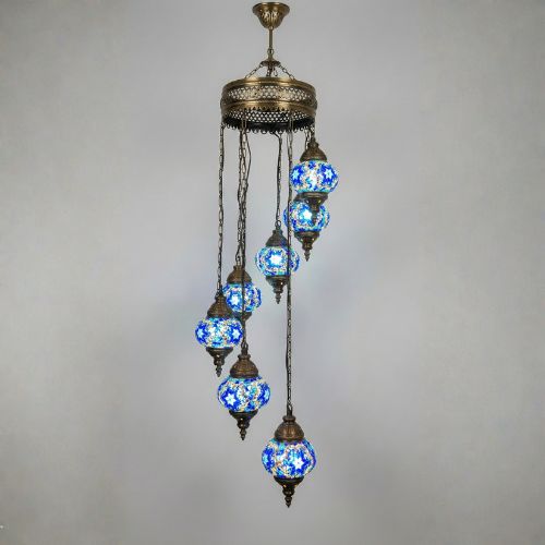 Luminária Turca de Teto 7 Globos