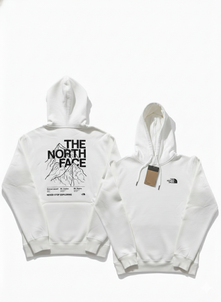 Sudadera TNF Blanco · Logo Frontal y Posterior