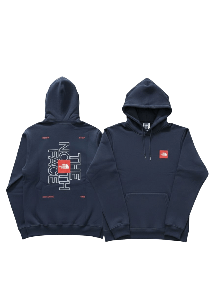 Sudadera TNF · Azul Marino · Logo Rojo/Blanco