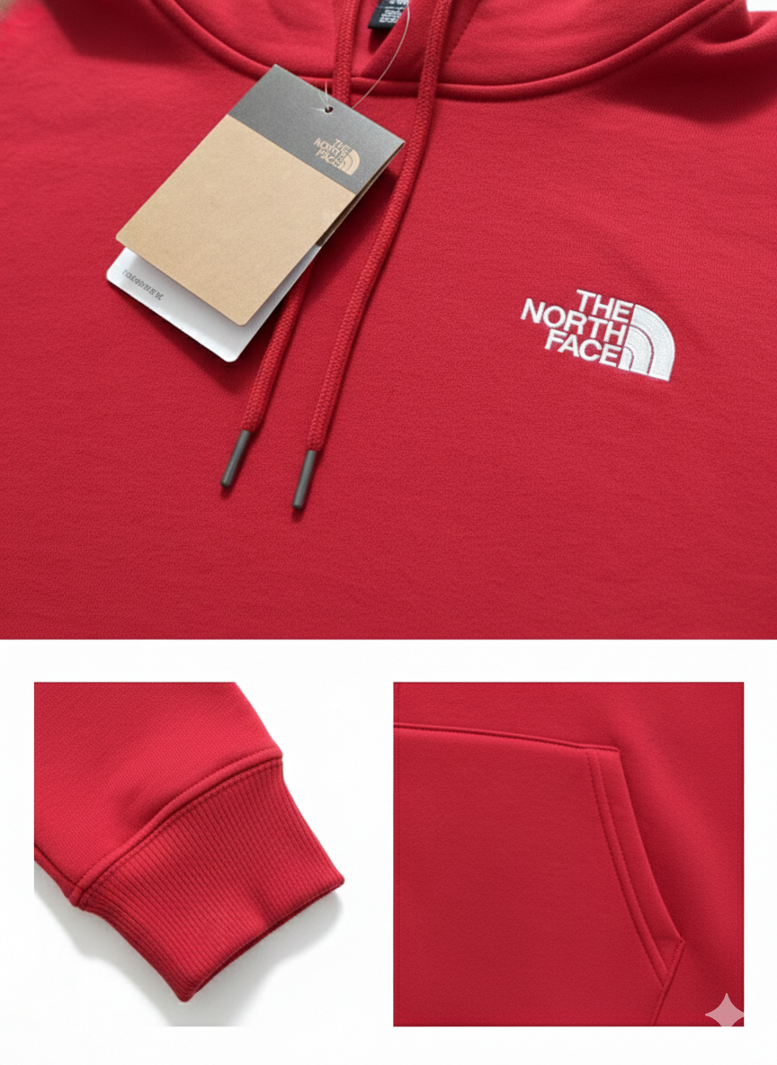 Sudadera TNF Rojo · Logo Frontal y Posterior