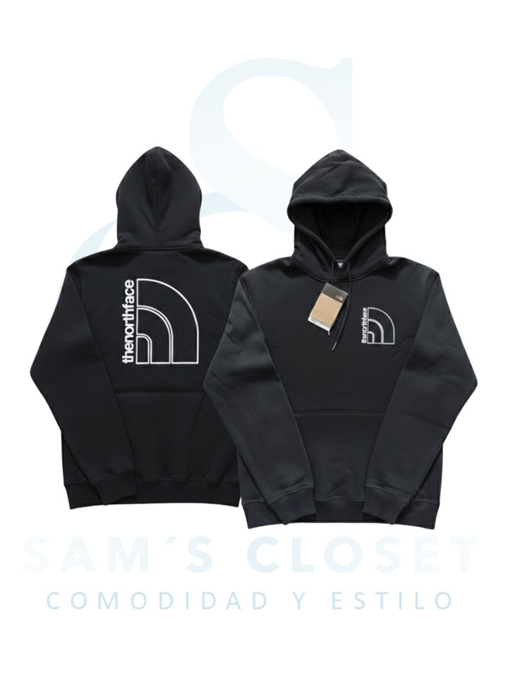 Sudadera TNF · Negra · Logo Frontal y Posterior