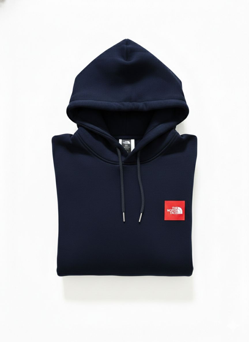 Sudadera TNF · Azul Marino · Logo Rojo/Blanco