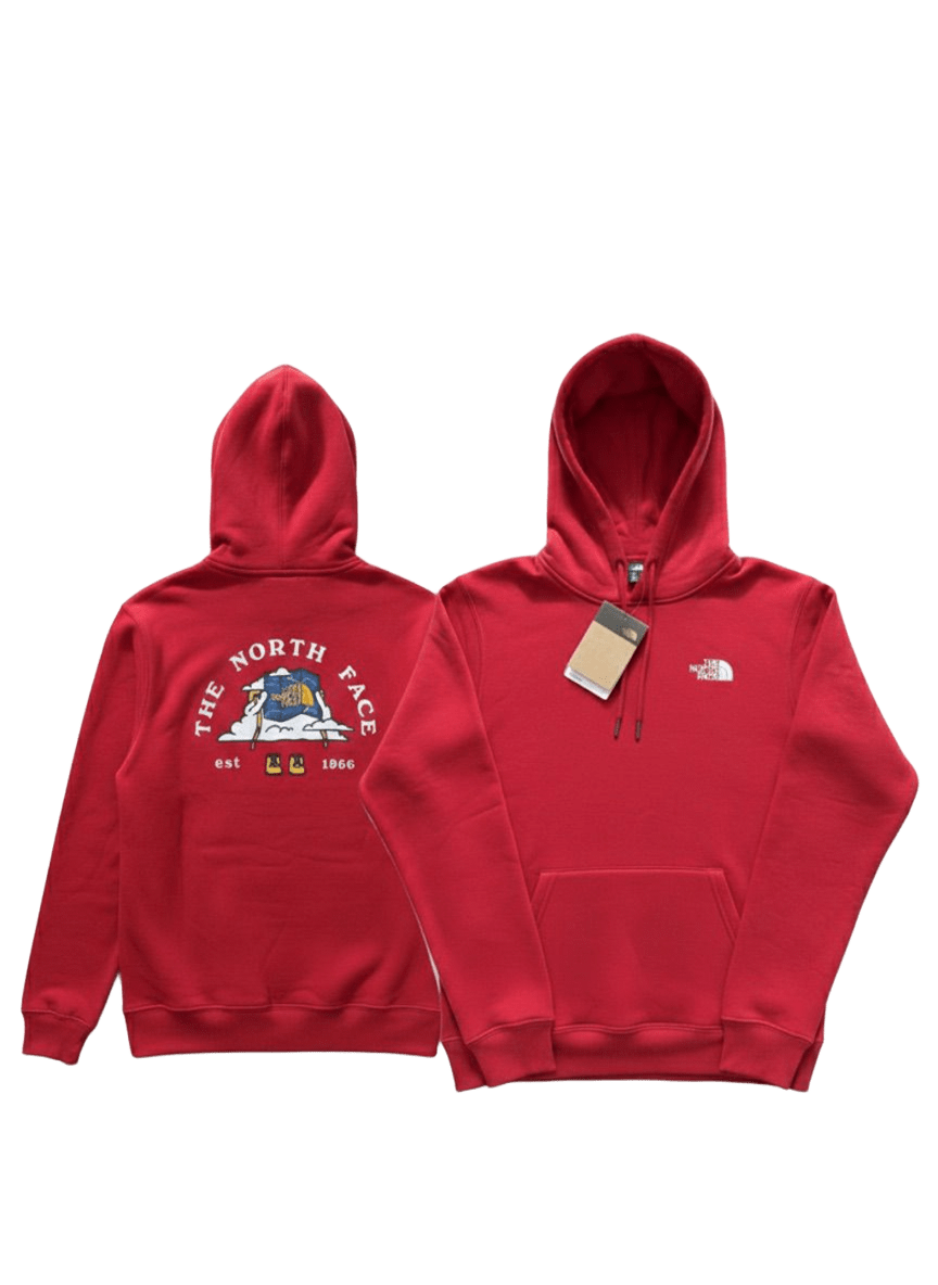 Sudadera TNF Rojo · Logo Frontal y Posterior