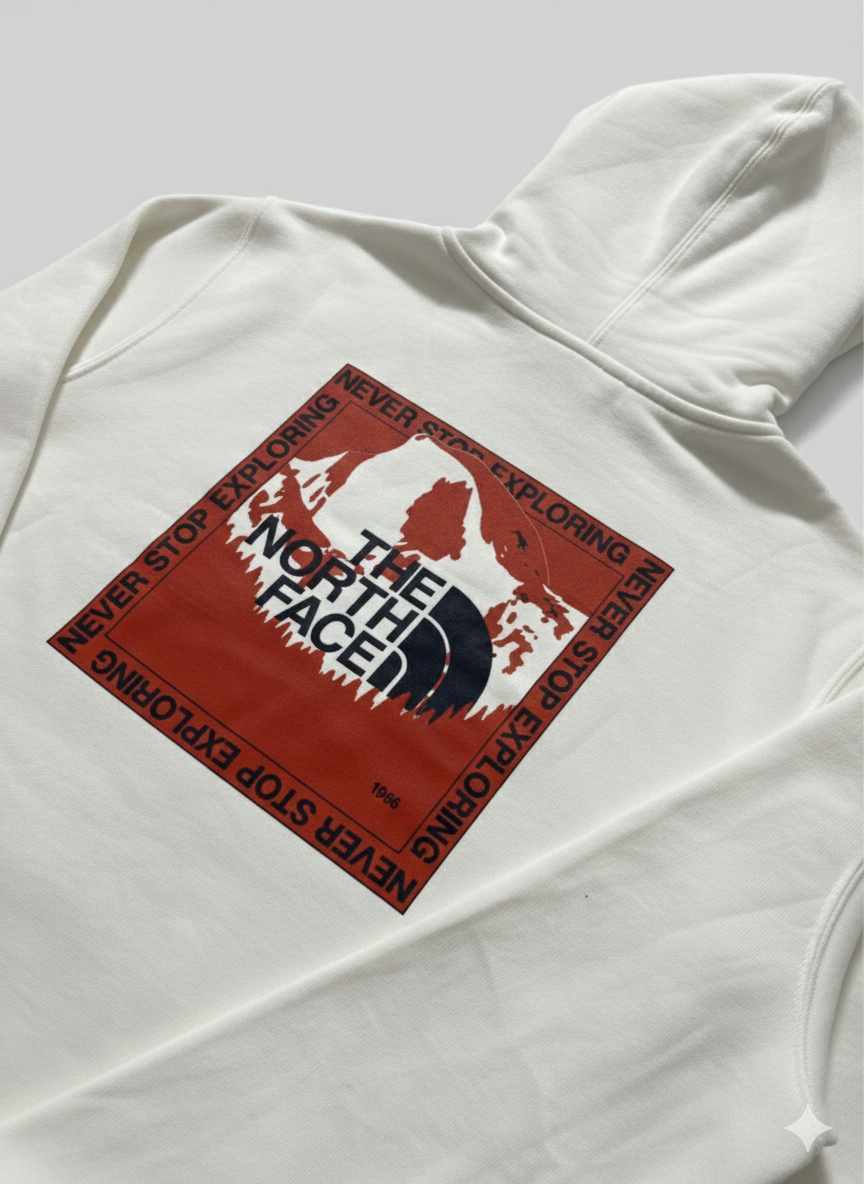 Sudadera TNF Blanco · Logo Frontal y Posterior