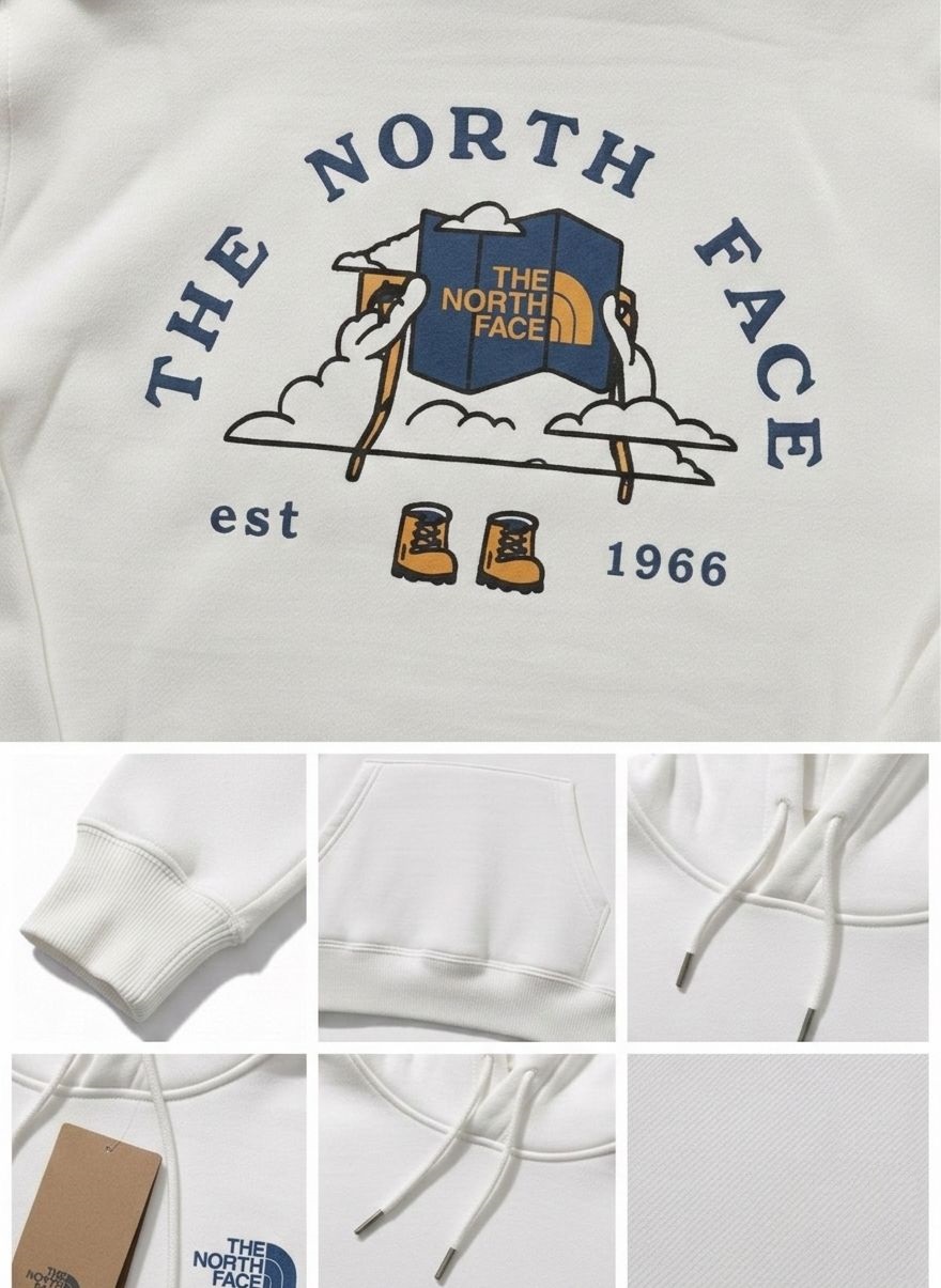 Sudadera TNF · Blanca · Edición Aventura