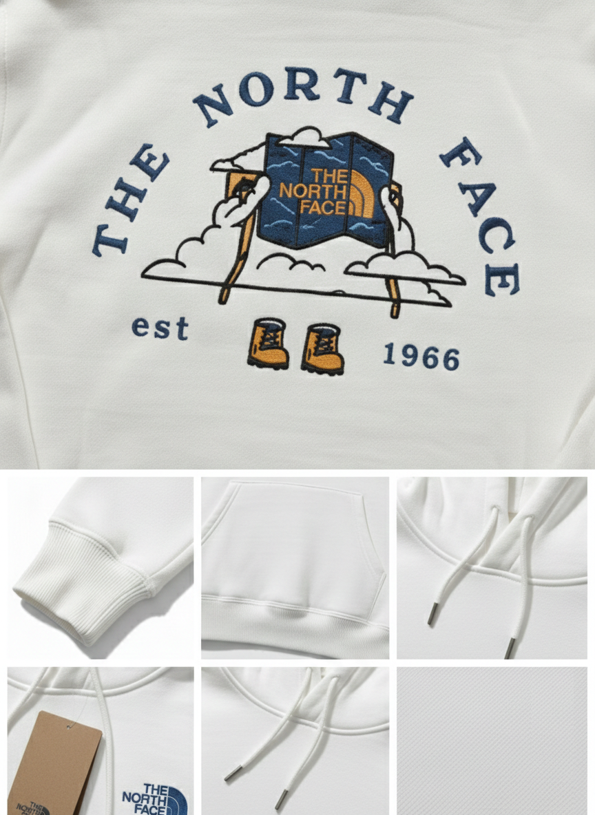 Sudadera TNF · Blanca · Edición Aventura