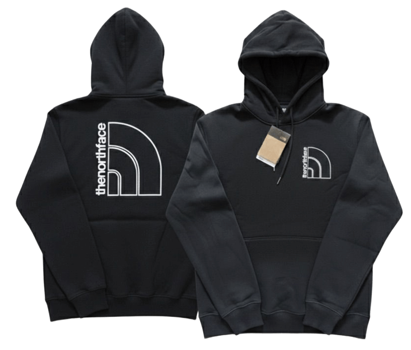 Sudadera TNF · Negra · Logo Frontal y Posterior