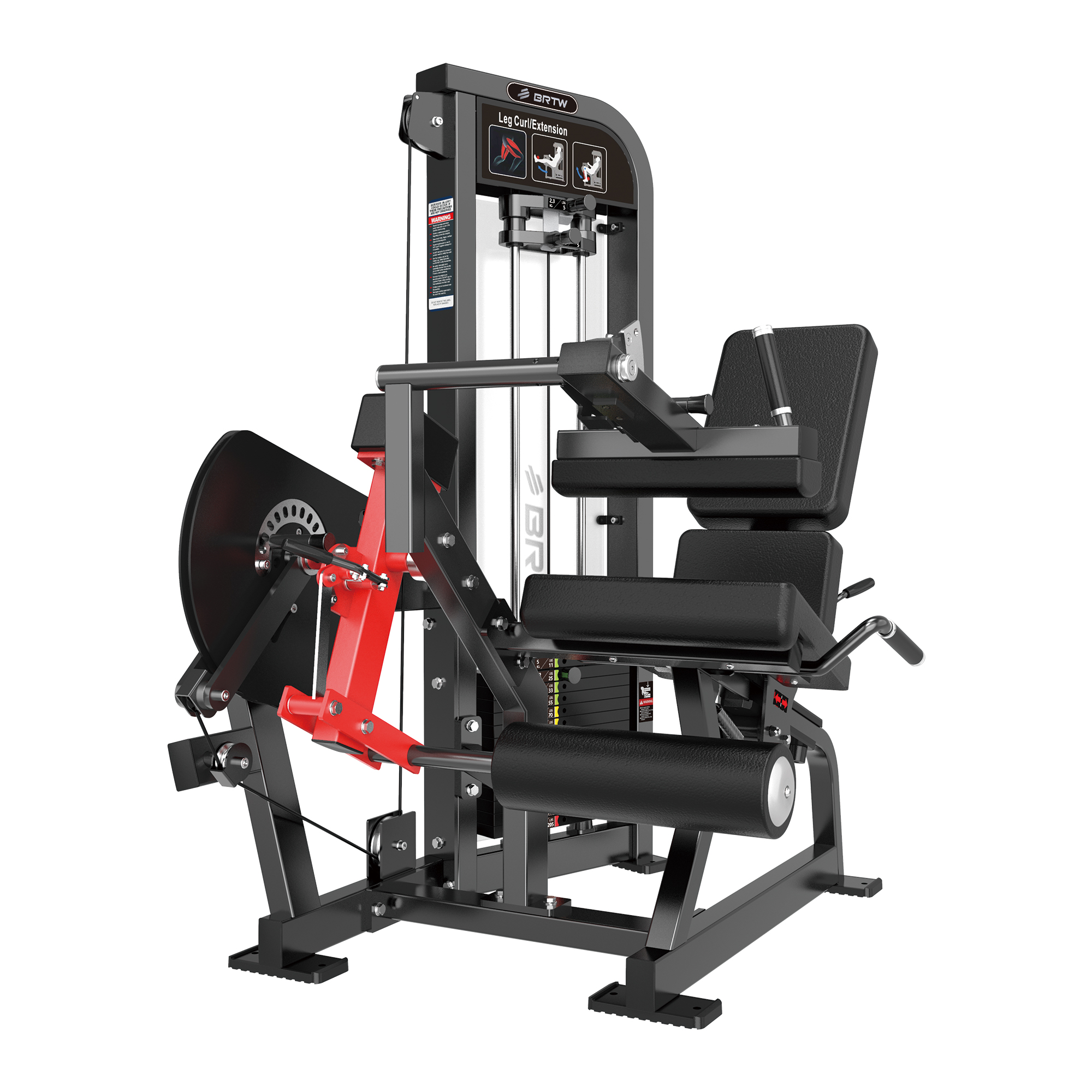 Máquina de extensión de pierna}7 Femoral sentado