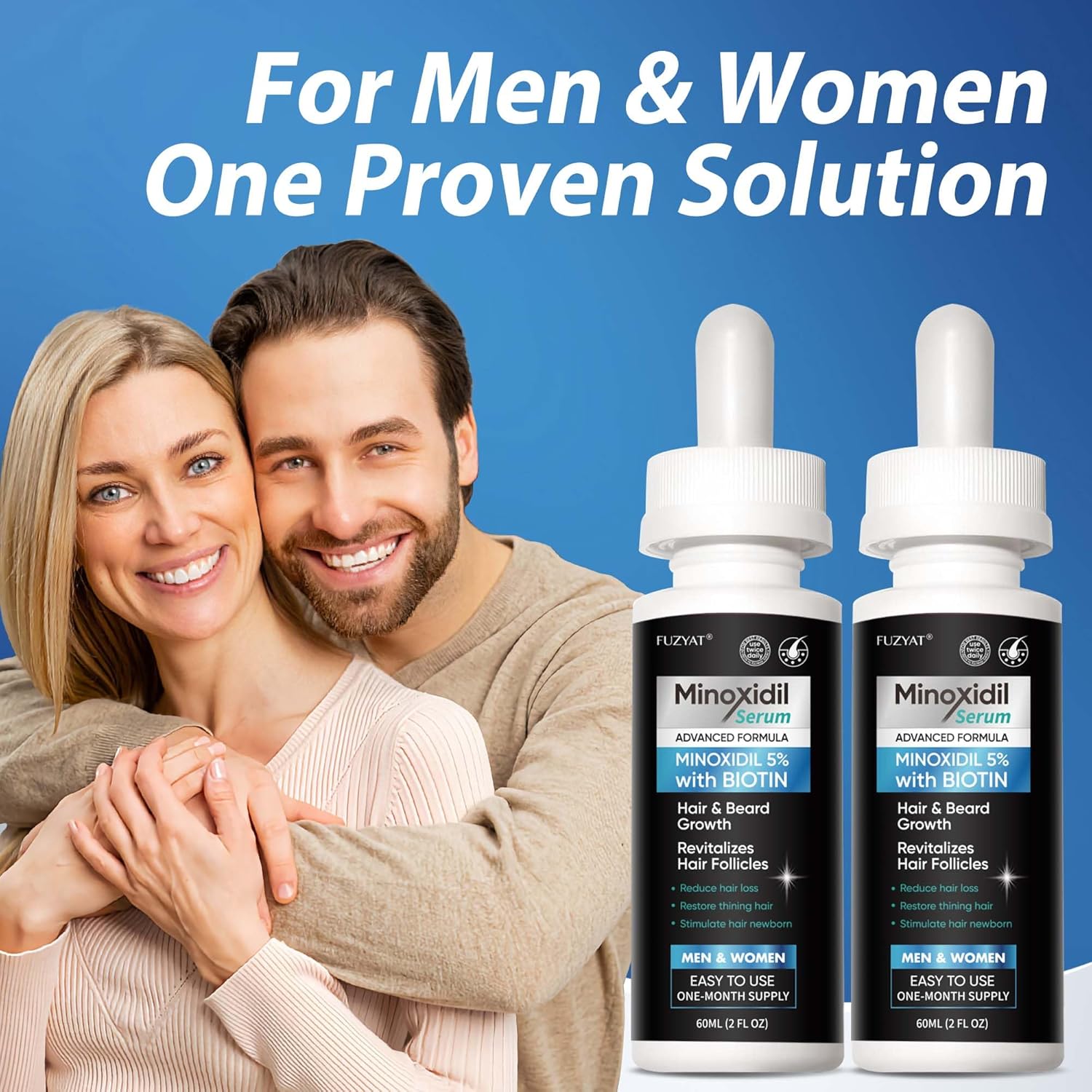 5% Minoxidil for Men, Minoxidil for Women Hair Growth Treatment