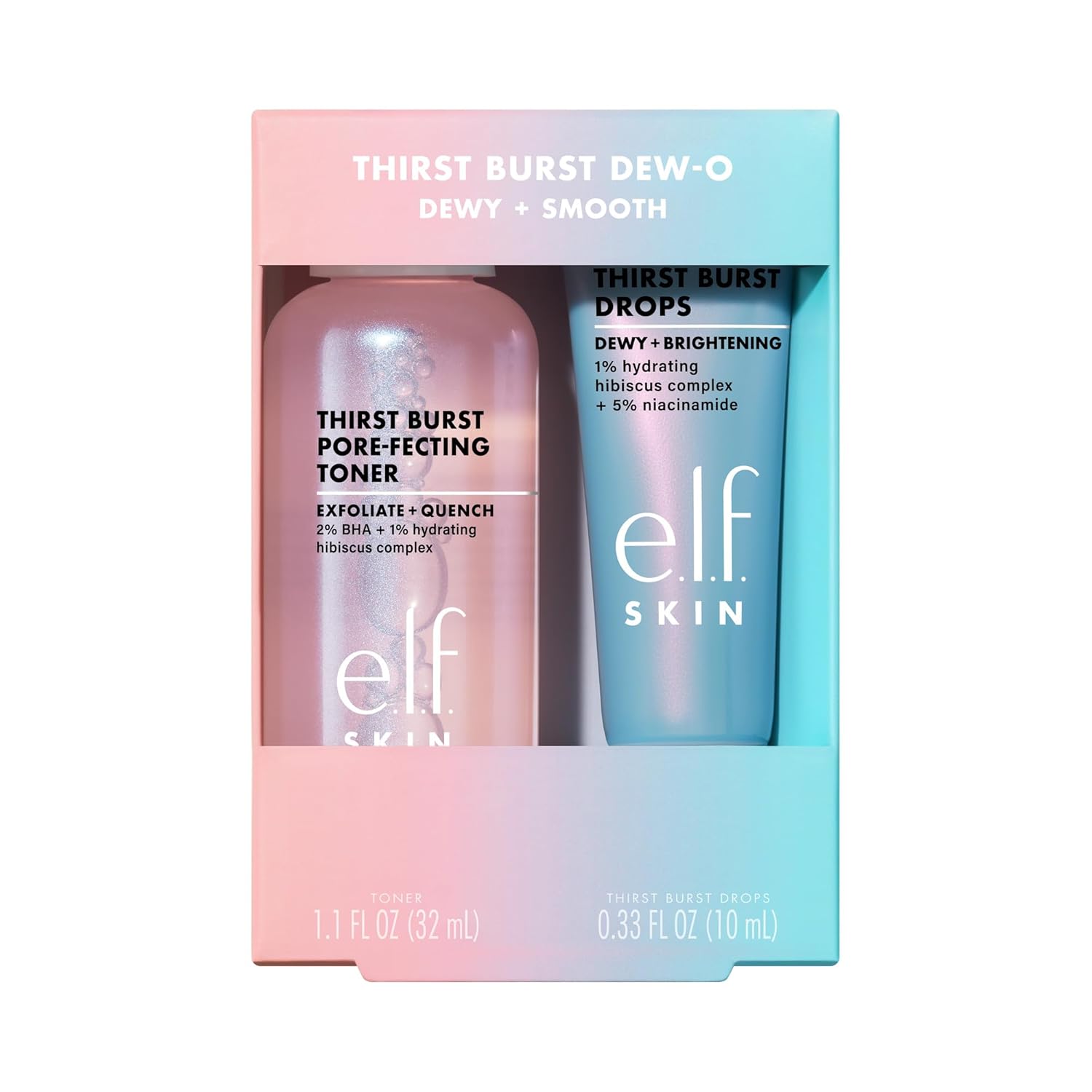 e.l.f. SKIN Thirst Burst Dew-O, Travel-Sized Skincare Set