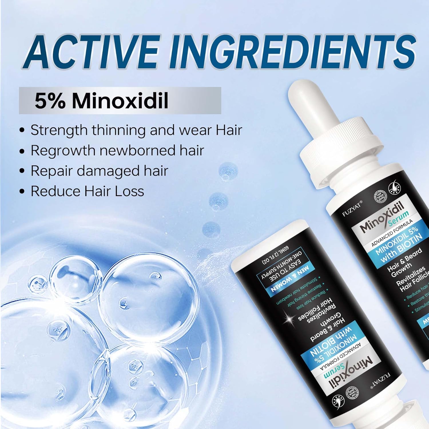 5% Minoxidil for Men, Minoxidil for Women Hair Growth Treatment