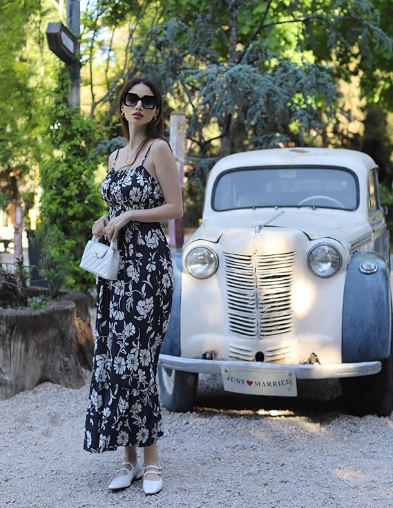 GRACE KARIN Summer-Floral Maxi Dress