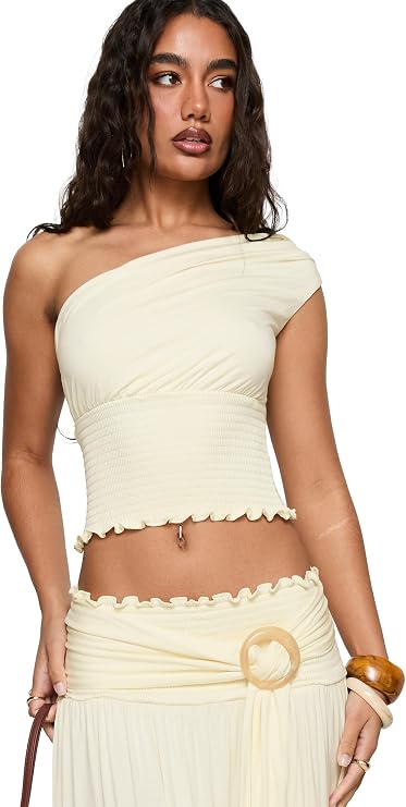 Princess Polly Women's Full Orbit One Shoulder Top