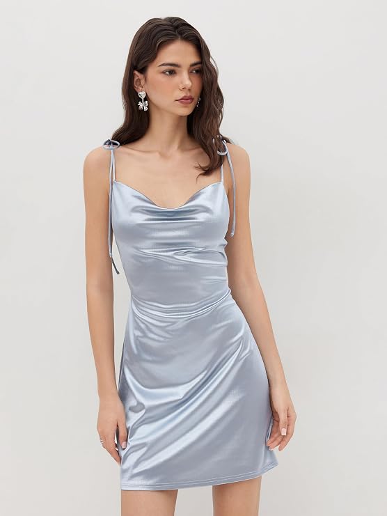 Satin Slip Mini Dress