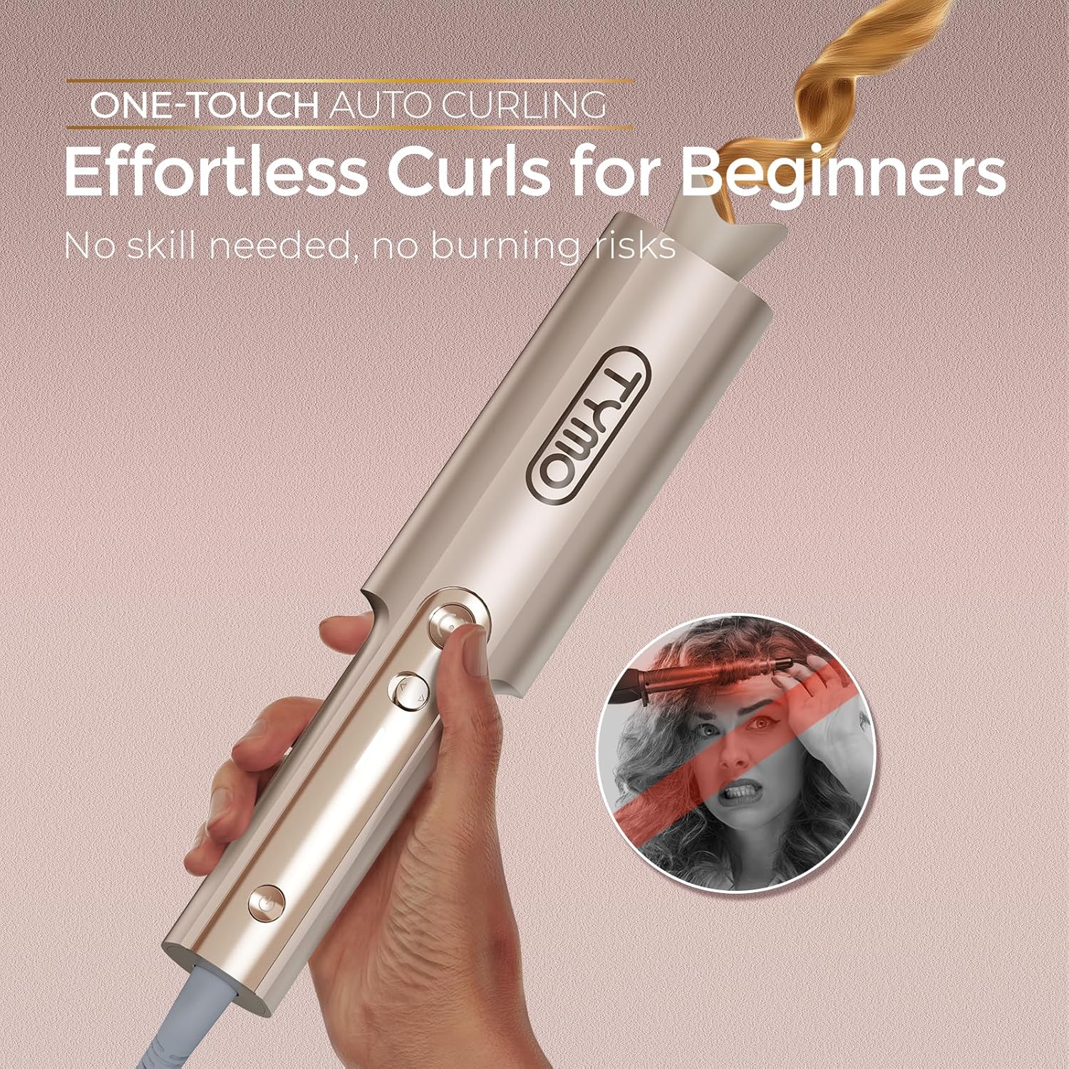 TYMO CurlPro Plus Automatic Rotating Curling Iron