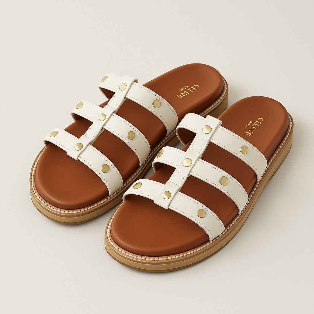 Sandalia Feminina Couro Branco