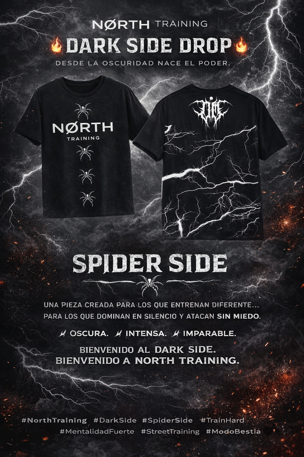 Camiseta Spider Side North Training