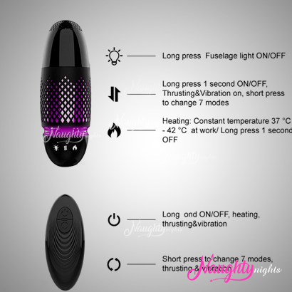 Wireless Sex Machine - Vibrating, Heating, Thrusting