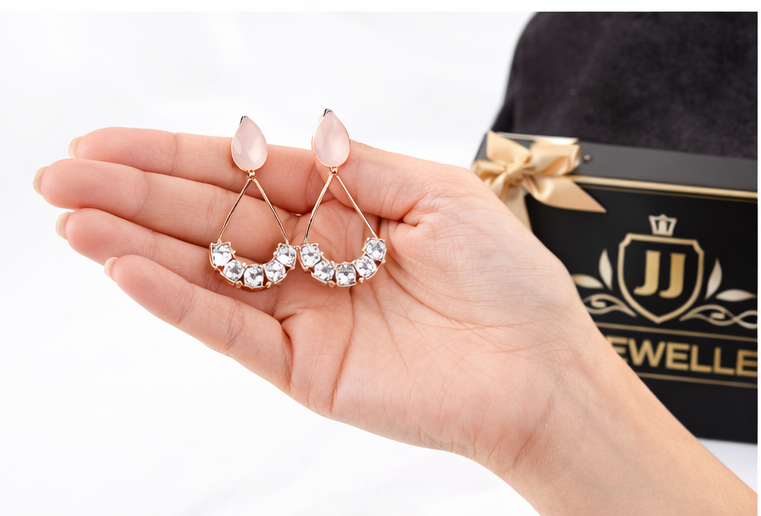 Elegant Crystal Drop Earrings