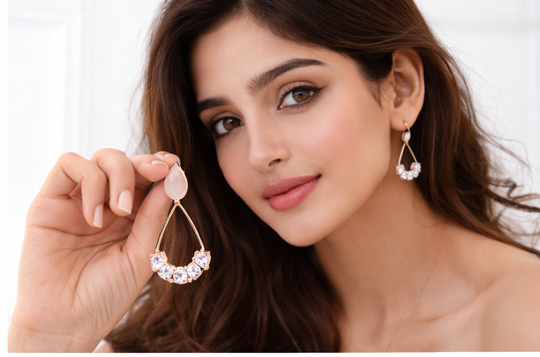 Elegant Crystal Drop Earrings