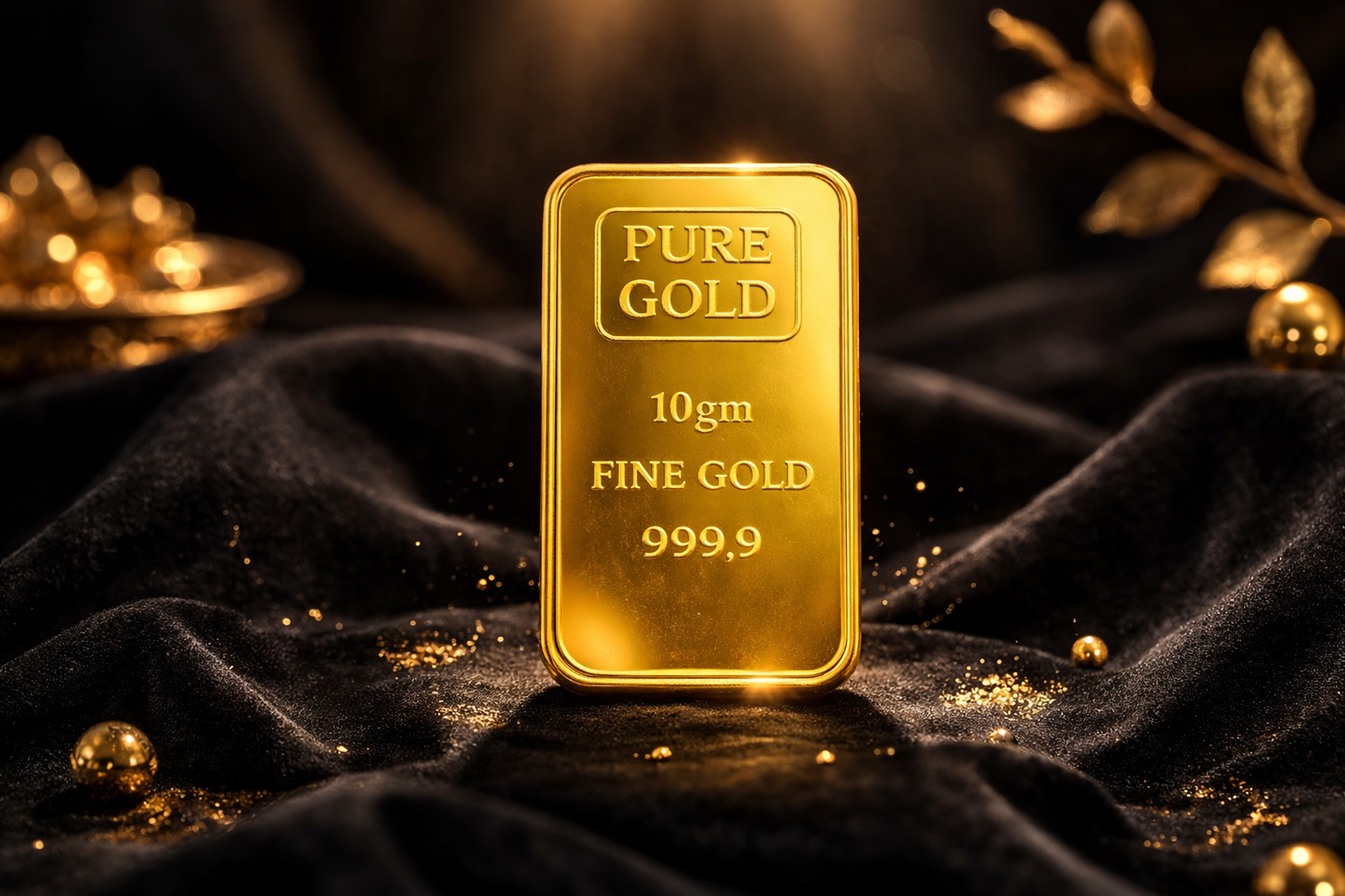 JKP Jewellers 24K 999.9 Pure Gold Bar 10 Gram | Fine Gold Investment Bar | Secure Tamper Proof Packaging | Ideal for Investment & Gifting