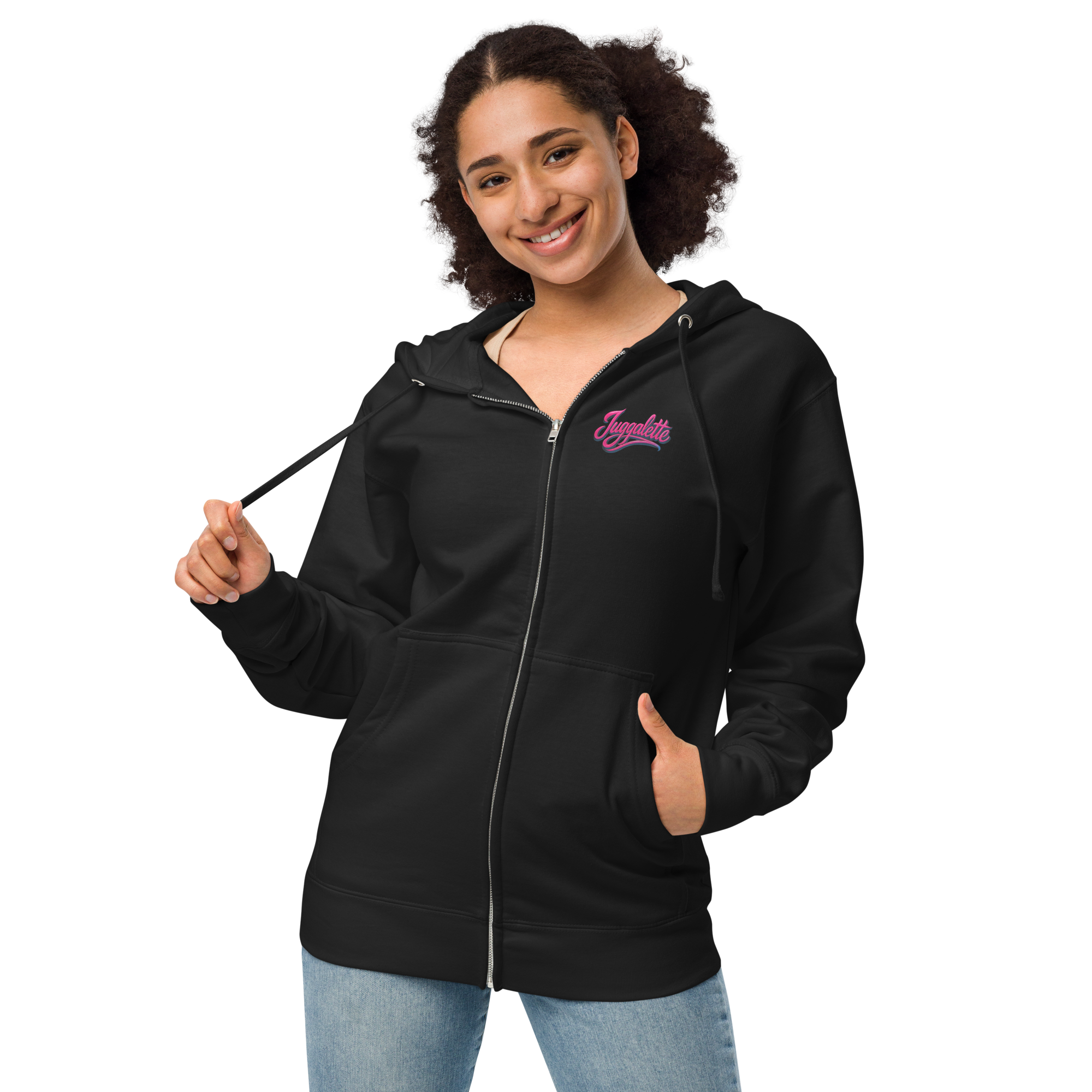 Juggalette Wicked Clown Lips Unisex Zip Hoodie