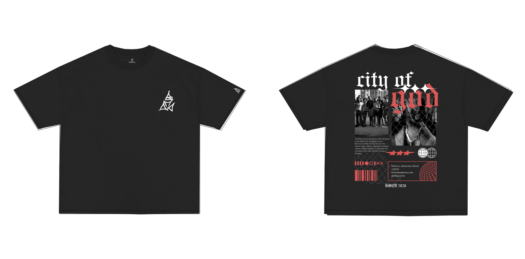Camiseta City of God - Preta