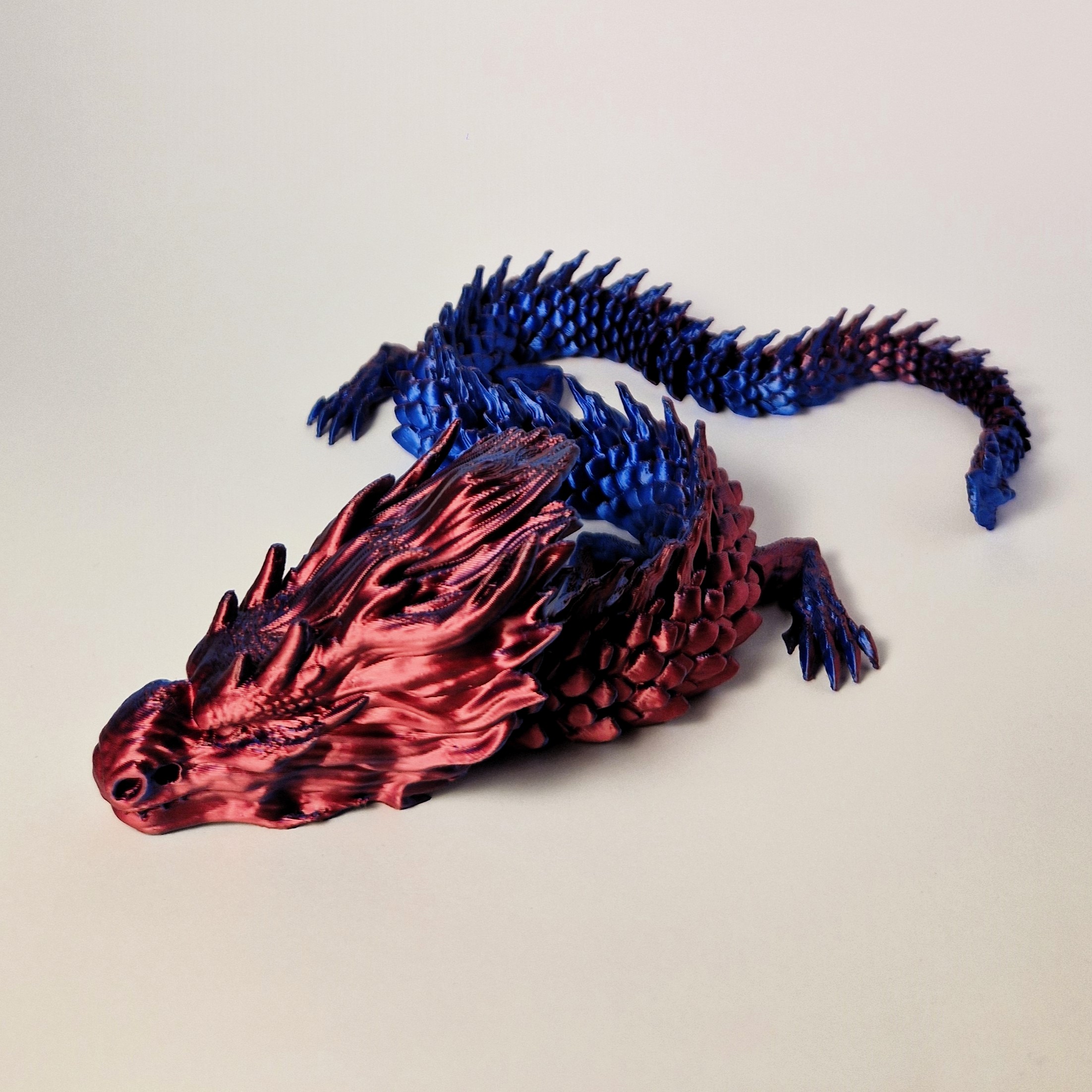 Lankstus drakonas 50 cm – 3D fidget žaislas ir dekoracija