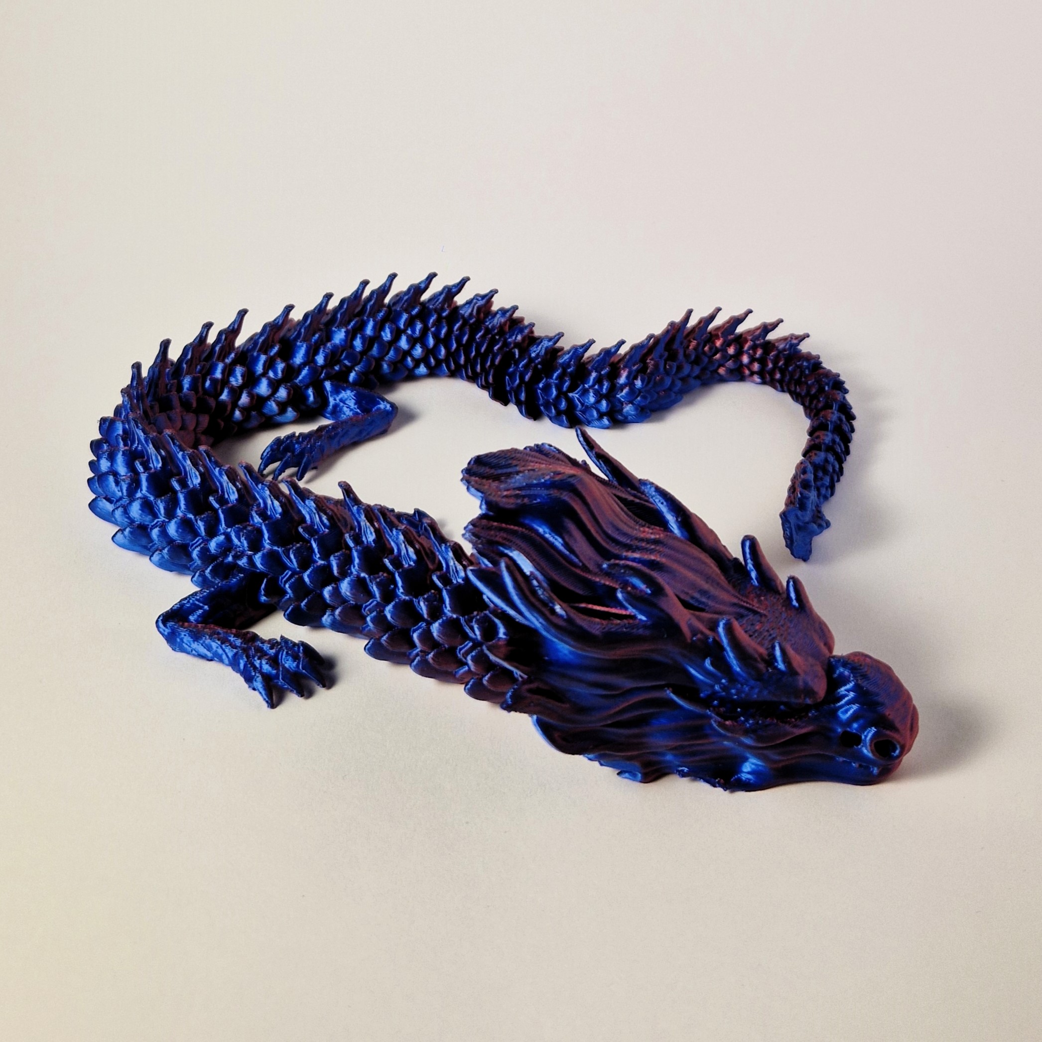 Lankstus drakonas 50 cm – 3D fidget žaislas ir dekoracija