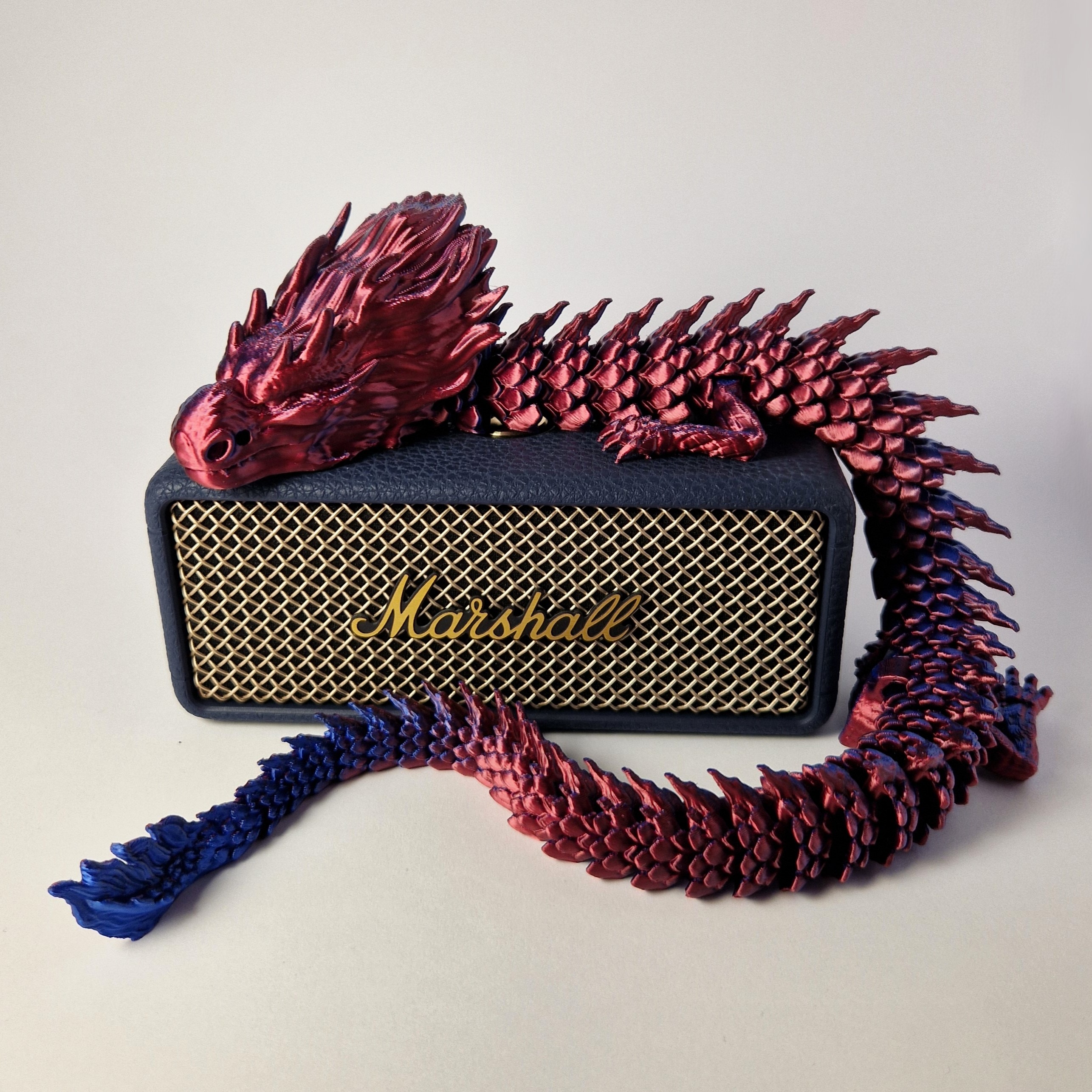 Lankstus drakonas 50 cm – 3D fidget žaislas ir dekoracija