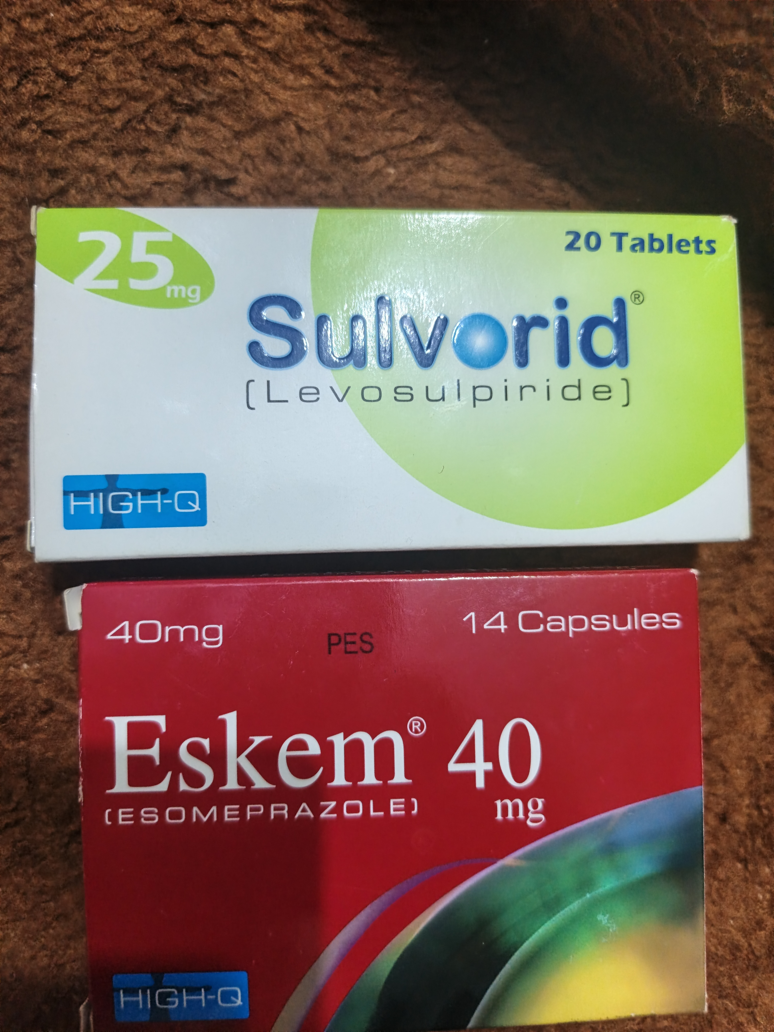 Sulvorid 25mg Tablets & Eskem 40mg Capsules Combo