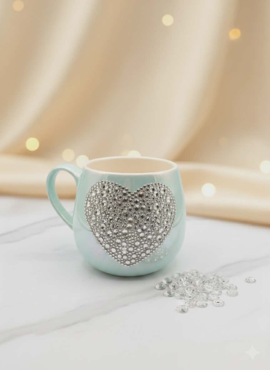 Puodelis su širdele