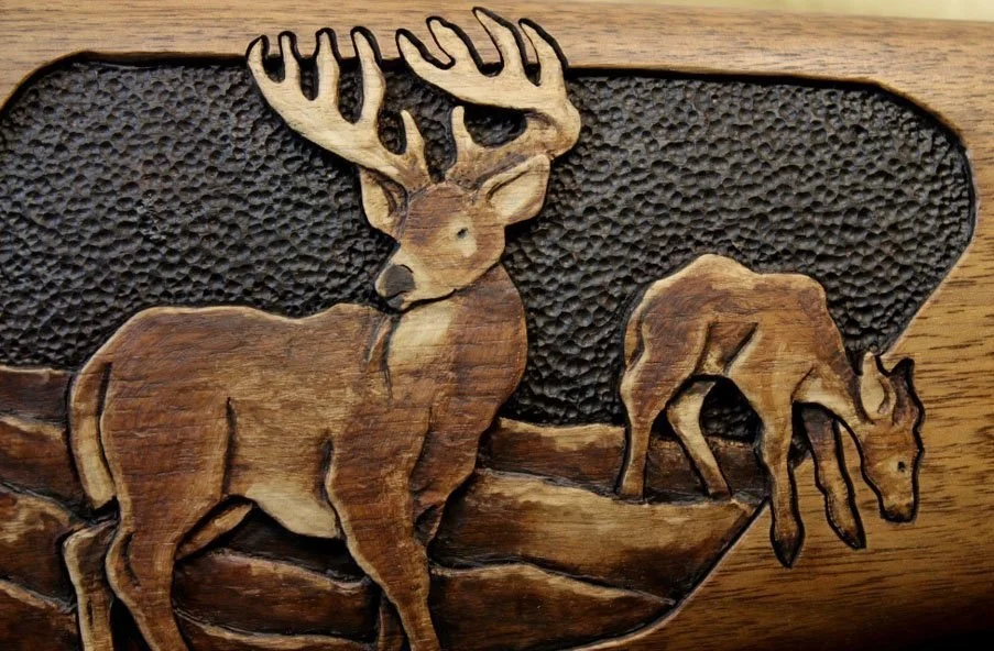 Digital Rental- Instructional Gunstock Carving Video, Deer Scene and PDF