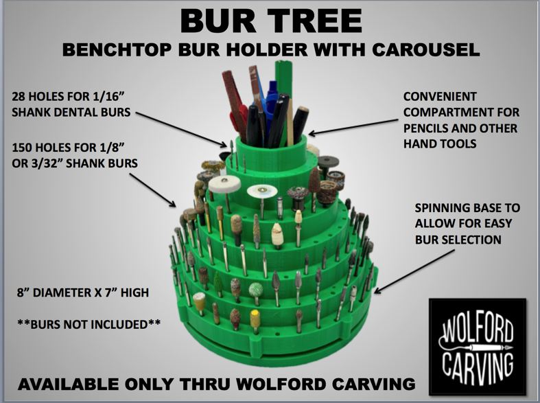 Bur Tree Benchtop Bur Holder