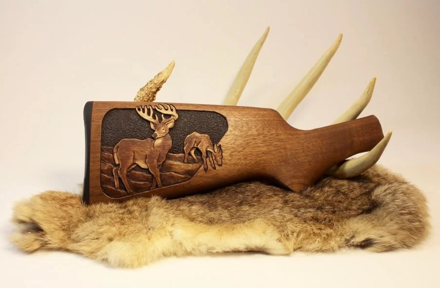USB- Gunstock Carving Instructional Video, Deer Scene and PDF