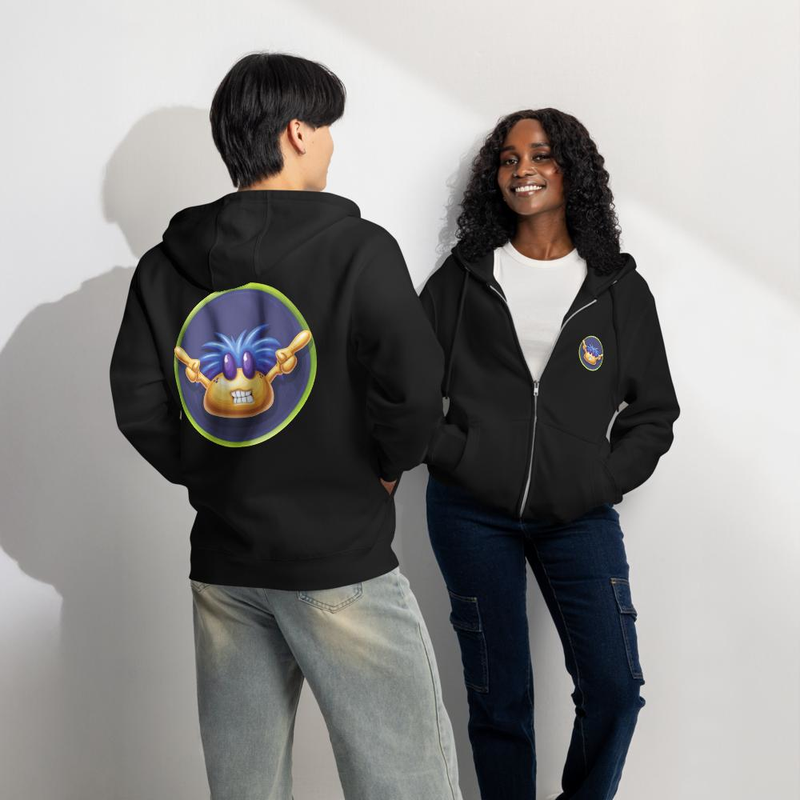 BeerBelly Arms in the Air - Premium full zip hoodie