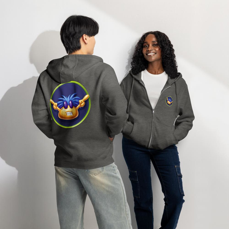 BeerBelly Arms in the Air - Premium full zip hoodie