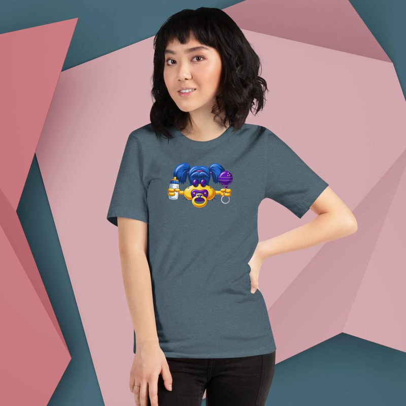 Baby Belliette Milk and Rattle - Unisex t-shirt