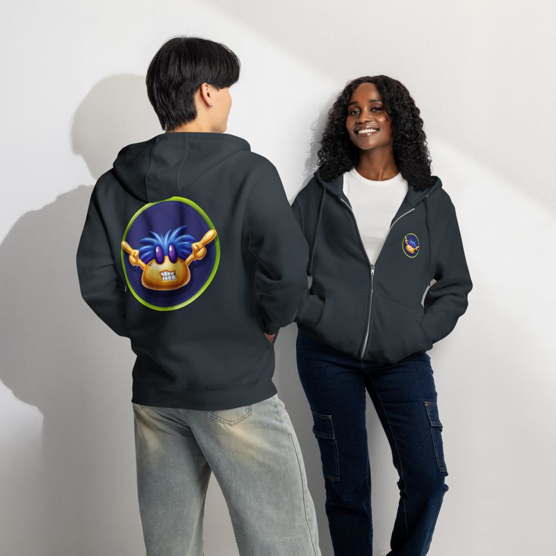 BeerBelly Arms in the Air - Premium full zip hoodie