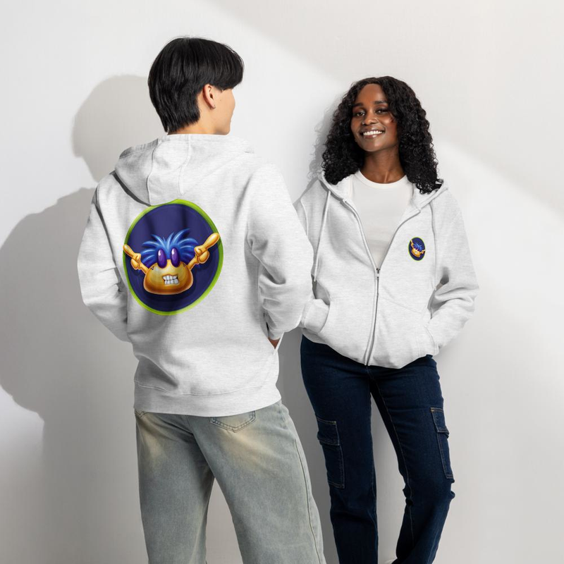 BeerBelly Arms in the Air - Premium full zip hoodie