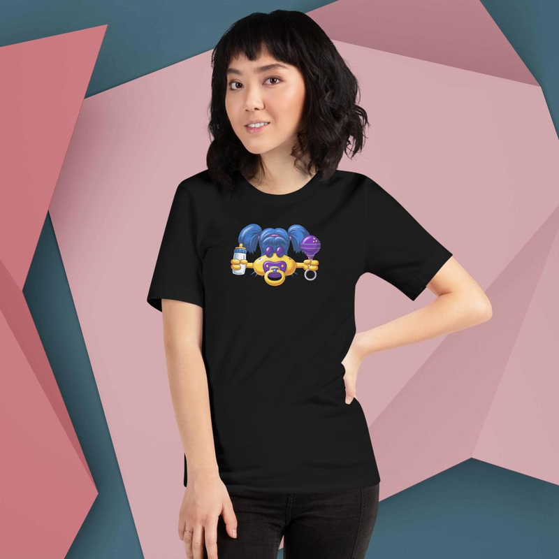 Baby Belliette Milk and Rattle - Unisex t-shirt