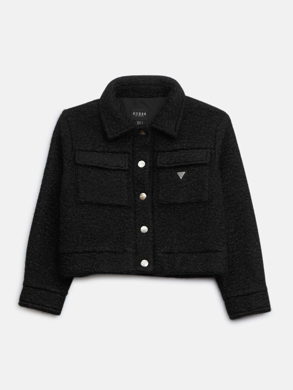 Chamarra Corta Negra Guess