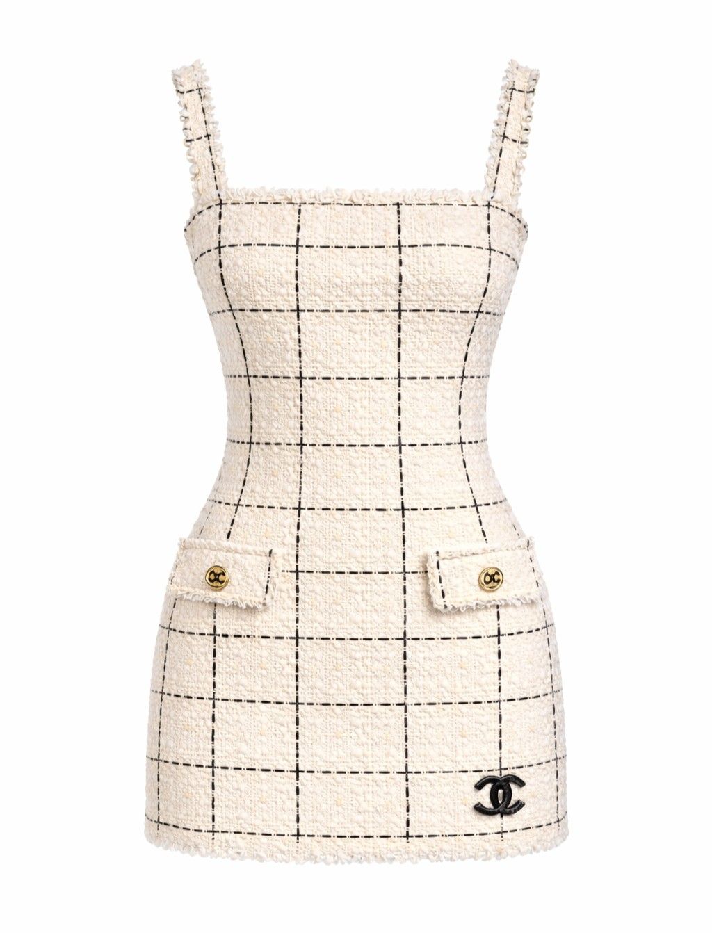 Vestido Corto Elegante de Tweed Chanel