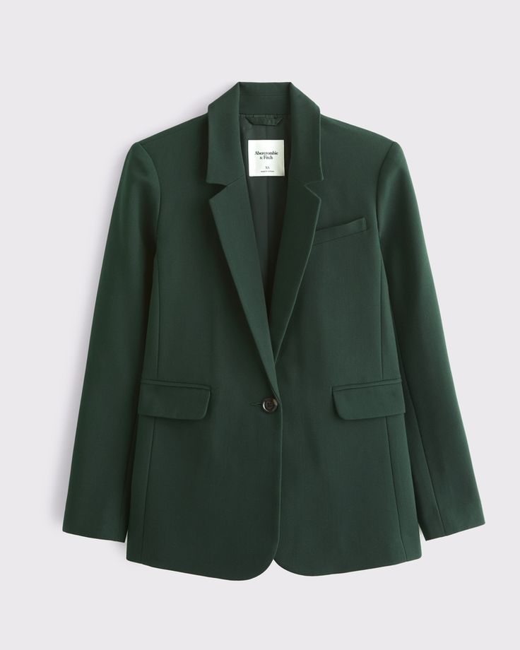 Blazer Verde Elegante Abercrombie & Fitch